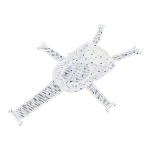 Image of Bath Seat Support Net, Breathable Mesh Baby Tub Net Five Corner NonSlip Safe Use for Baby Bath (Star)