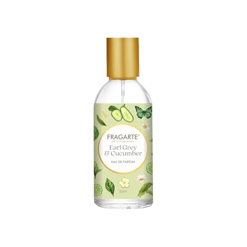 Image of Earl Grey & Cucumber Eau de Parfum for Men & Women - Fresh Citrus Tea Fragrance with Crisp Cucumber Notes - Long Lasting Luxury Perfume Spray - 50 ml