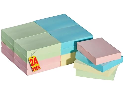 Notes autocollantes Always23 pastel 3,8 x 5,1 cm pour éviter les oublis
