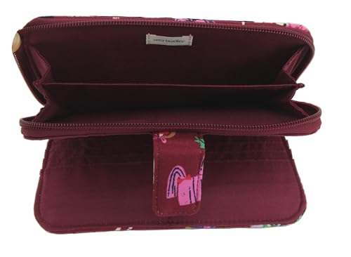 Vera Bradley Essential Tab Wallet in Cotton, Holiday Hounds3