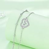 Arrebol Ángel Tobillera Pulsera Plata de Ley 925 para Mujer...