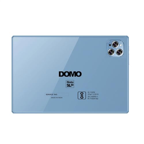 Image of DOMO Slate SL39 10.1-Inch 4G Tablet PC, 4GB RAM + 32GB inbuilt Storage,1TB Expandable, Bluetooth, Dual SIM Slot, Octa Core CPU, GPS, [Blue]