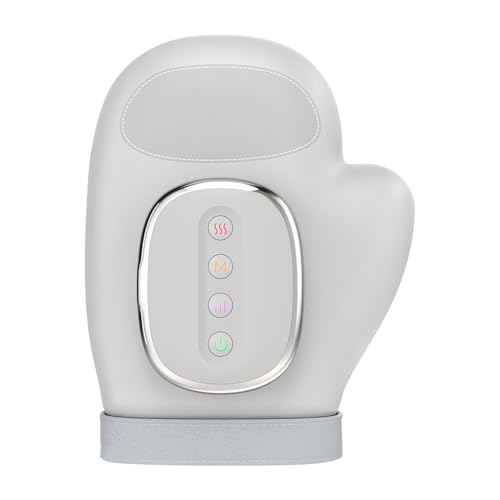 Masajeador de Manos - Guante de Compresión Portátil, Dispositivo de Masaje de Palma | Máquina de Masaje de Muñeca con Temporizador Automático, Masajeador de Muñeca Recargable con Cuidado de Calor y Fr