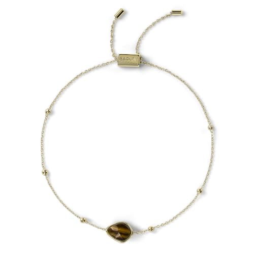 Image of RADLEY 18ct Gold Plated Tigers Eye Friendship Bracelet