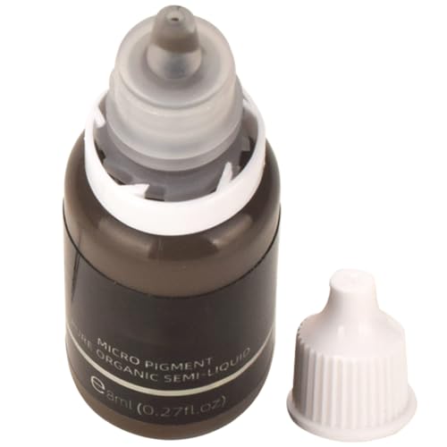 Baluue Pigmento Para Microblading De Cejas Tinte Semi-permanente Natural De Extracto Vegetal Color Marrón Para Maquillaje Profesional Y Decorativo