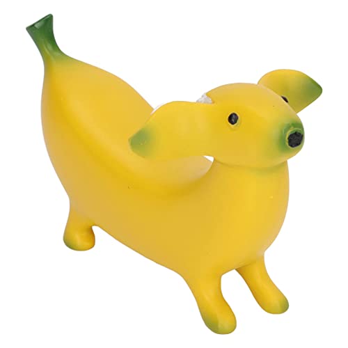 Gsycle Cute Banana Dog Garden Statue, Funny Resin Figurine for