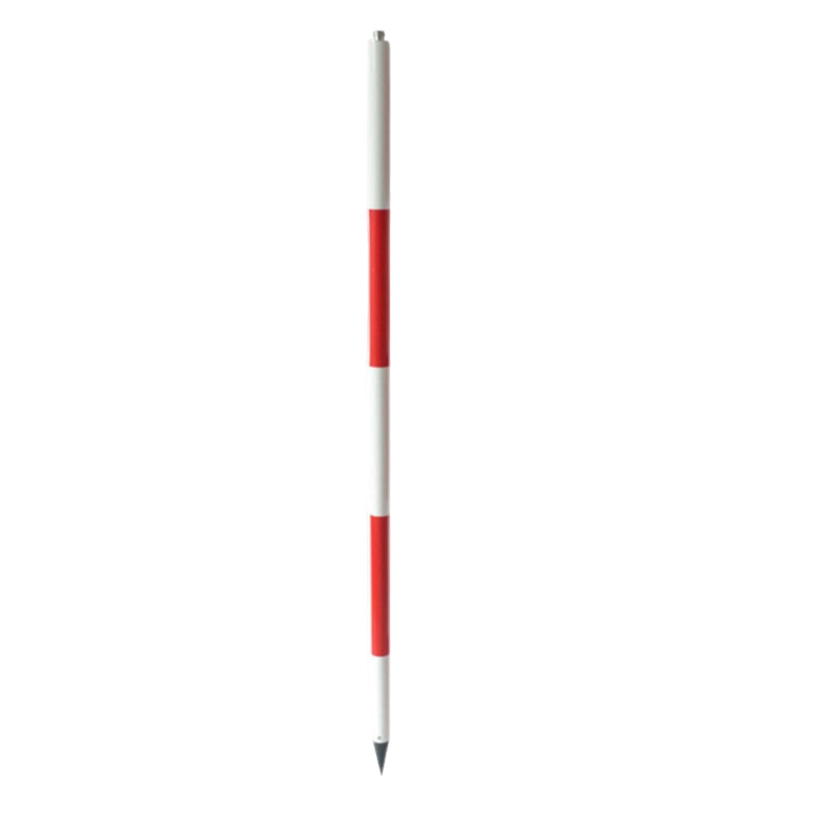 Surveying Aluminum Prism Pole, Heavy-Duty Aluminum Prism Pole with Pointed Base for Site Survey, Construction Marking and Engineering Measuring Work(3m/9.84ft)