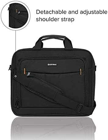 CB CITY BAG 15.6 Inch Laptop Briefcases, Large Laptop Bag for Men & Women, Laptop Case Computer Bag Carrying Case for Office Travel Business, Unisex Spacious laptop Sleeve Shoulder Messenger Bag