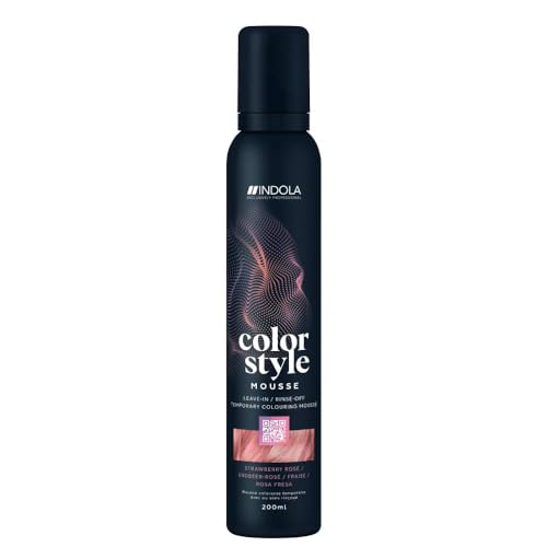 Indola Color Style Mousse Temporary Colour Strawberry Rose 200ml
