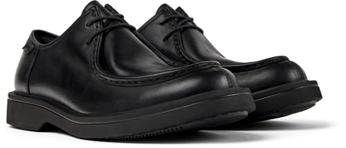 Camper Para Hombre. K100999-001 Zapatos De Piel Norman Negro (44), Plano, Cordones, Casual - 6