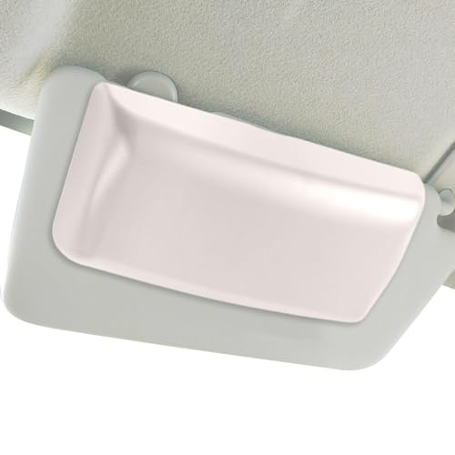 Visitante de coche Caja de gafas de sol, soporte para gafas de coche | Visor Sunglass Gernes de gafas con imán,Clip de tarjeta de alta capacidad, organizador de accesorios interiores automobil