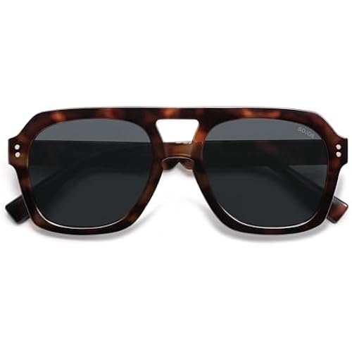 SOJOS Retro Polarized Aviator Sunglasses Womens Mens SJ2385