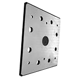 Sosoport Sander Backing Plate Aluminium Ersatz Schleifteller mit Löchern Quadratisch Kompatibel mit...