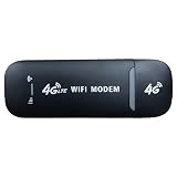 Funciones potentes: no solo un módem USB 4G. Este es un módem USB Wi-Fi router. Se puede conectar a tabletas, ordenadores portátiles, ordenadores de sobremesa y varios tipos de dispositivos WI-FI, por lo que es ideal para viajes y trabajo. Trae WiFI y busca en Internet utilizando enrutadores de punto de acceso 4G. Puede ser alimentado por el puerto USB de la computadora, energía móvil, coche, cargador USB y energía de carga