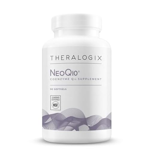 Theralogix NeoQ10 High Absorption Coenzyme Q10 (CoQ10) Supplement | CoQ10 Fertility, Heart Health* | 90 Day Supply | NSF Certified | 125mg Co Q 10 Supplement