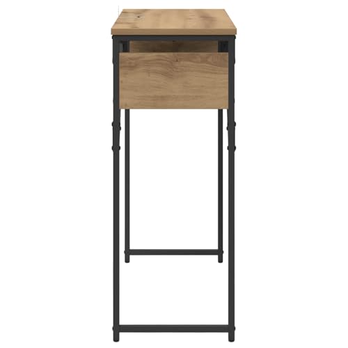 Consola industrial de roble con acabados premium para salon y pasillo 7