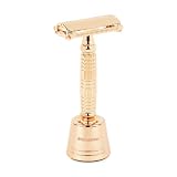Störtebekker® Premium stojak do golenia „Hamburg” ze stali nierdzewnej w kolorze różowego złota – nadaje się do maszynki do golenia „Hamburg” – wysokiej jakości akcesoria – antypoślizgowe dno –