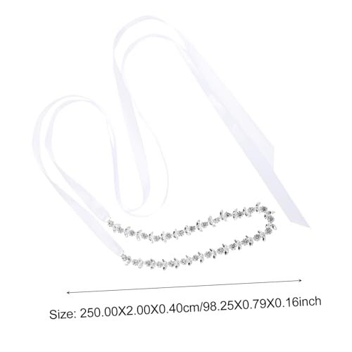 GALPADA Elegant Rhinestone Bridal Waist Belt for Wedding Dress Shiny Jeweled Sash Accessory for Bride All Match Formal Appliques Embellishment Suitable for Weddings Banquets Proms and2