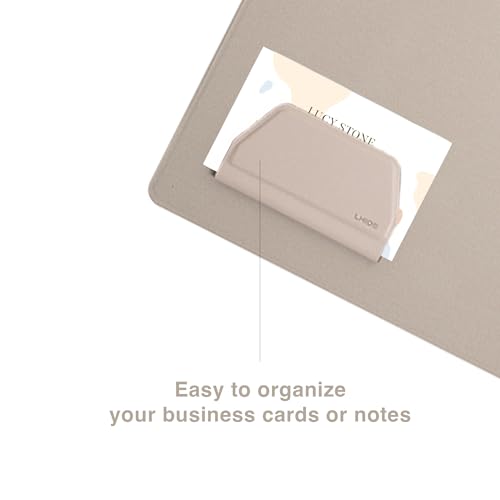 Dossier A4 rose au design magnétique raffiné avec bloc-notes premium LHiDS - 5