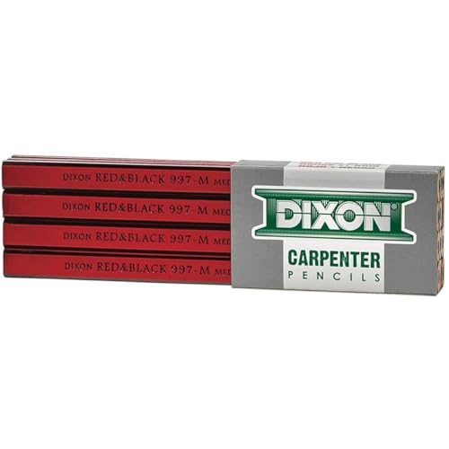 Lápiz Carpintero Dixon 19972 Rojo Planos Docena miniatura 1