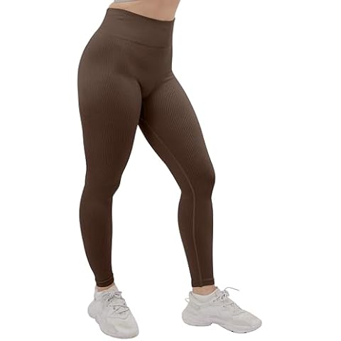 Super Eagle® High Waisted Ribbed Leggings for Women Cover