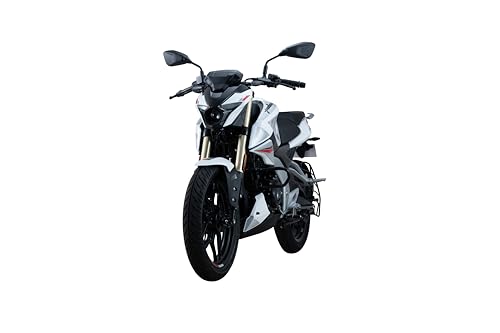 Image of BAJAJ PULSAR N160 Twin Disc Dual Channel Split Seat (JR45) booking for Ex-Showroom (PEARL METALLIC WHITE)