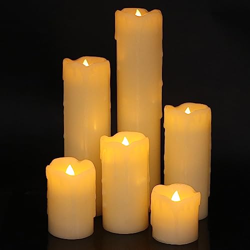 Bougies sans flamme vacillantes à piles Eldnacele pour décoration d'intérieur de Noël