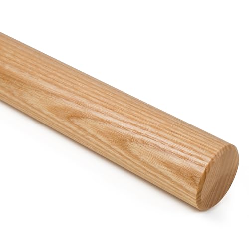 Sport-Thieme Ballettstange in Standardlängen | Für Ballettunterricht | 2,0 ; 2,5 ; 3,0 m länge | Bruchsicher | Fasen und Linsenrundungen | Esche | 40 mm | Fein geschliffen | 1,3 kg