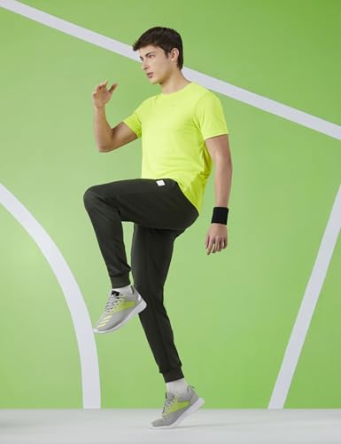 Image of Amazon Brand - Symbol Men's Solid Active Regular Fit Sports T-Shirt | Round Neck | Half Sleeve (Available in Plus Sizes)