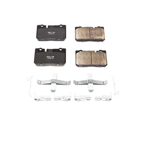 Image of PowerStop Front Brake Pads for Lexus LS400 1995-00 - Z17 Ceramic Brake Pads with Installation Hardware, 17-665