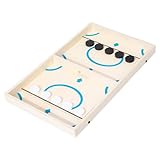 Slinge Puck Board Game - Compact Hockey Board, Joy Toy | Match Classique en Bois Slingshot, Temps de réaction passionnant Pratique et Parents, événements de Divertissement d'