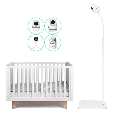 GUCHO Baby Monitor Mount Floor Stand Holder Compatible with Hellobaby HB6550/HB65/HB6339/HB40/HB6081/HB66/HB6351,Infant Optics DXR-8/8 Pro,Nanit,OKAIDI,Universal Flex Stand Baby Camera Mount Cover