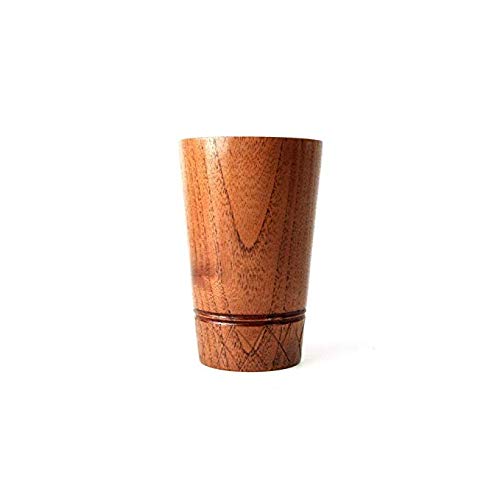 Thé tasse à boire en bois fait à la main de style traditionnel