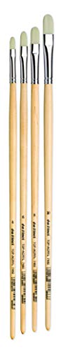 Da Vinci Brushes 7482 Filbert (Sizes 4,6,8,10) Artist Brush Set, Black 4 #TOP1