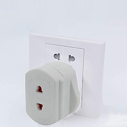 Ouken UK 2 Pin To 3 Pin Electric Shaver Adaptor Socket Converter