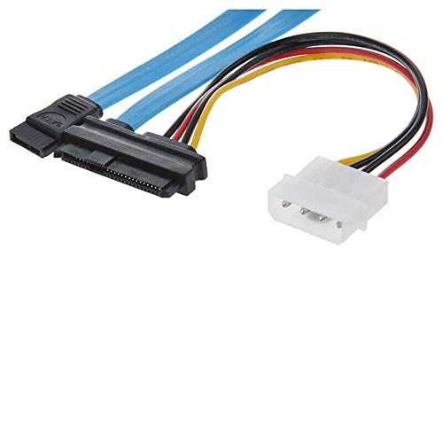 Image of 7 Pin SATA Serial ATA to SAS 29 Pin & 4 Pin Cable Male Connector Adapter