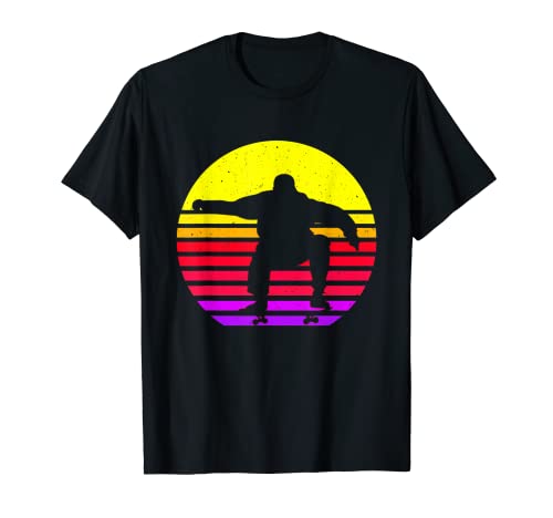 Patineta Skateboarding Regalo retro para skater Camiseta