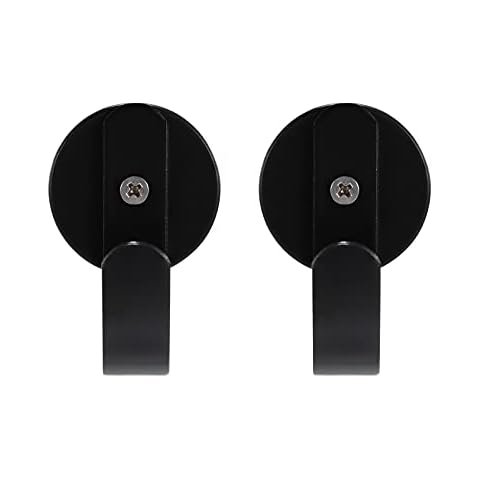 LEMLIT 2pcs Convenient Magnetic Hooks Adhesive Wall Mounted Hooks Easy to Mount Front Door Hooks Steady Tool Hangers Cover