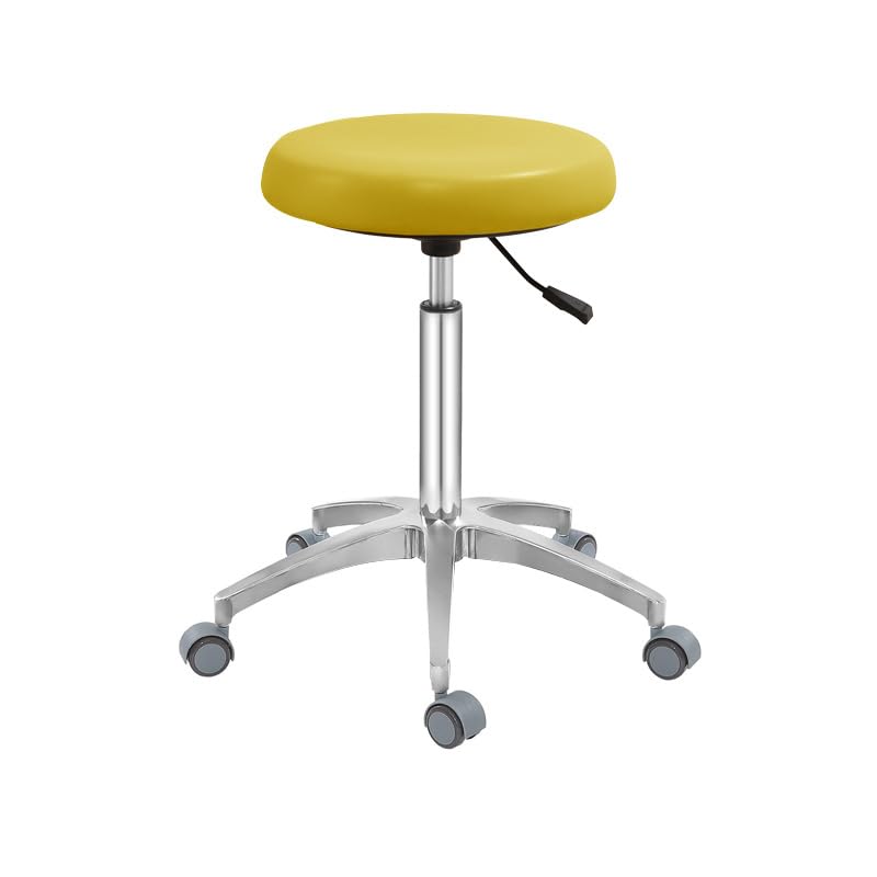 SFKLYU Asiento Hidráulico Ergonómico Ajustable, Silla de Dibujo con Respaldo, Taburete Giratorio Cuero Sintético para Salón, Tatuaje, SPA, Clínica Médica y Dental,A6