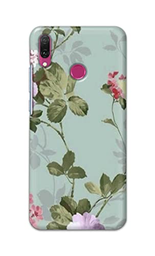 Image of Printed Hard Back Cover Case for Huawei Y9 2019 Back Cover (Floral Painting) -1302