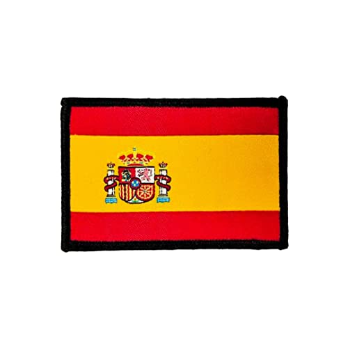 Parches Militares Bordados Bandera España con Colores Oficiales - Escudo Moteros