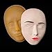 Buqikma Tattoo Practice Skin Head 5D Fake Skin Eyebrow Eyeline Lips Model for Professional Microblading Permanent Makeup Mannequin Training Head Face For Beginners