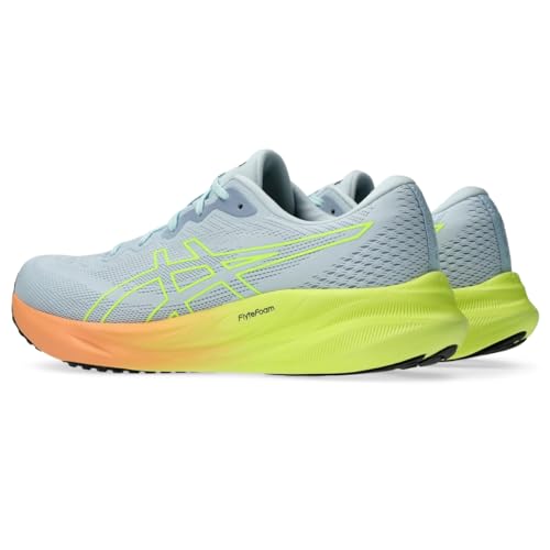 ASICS Men's Gel-Pulse 15 Running Shoes, 14, Cool Grey/Safety Yellow