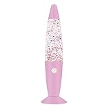 Vanful 13 Inches Pink Glitter Lamp with Hexagonal and Pentagonal Sparkles for Adults and Kids,Glitter Lava Lamp for Home and Party Decor