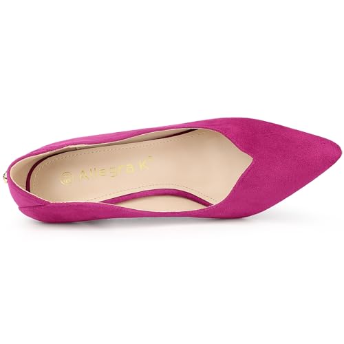 Allegra K Women's Pointed Toe Pull on Stiletto Heels Pumps4