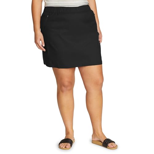 Skort pull on femme noir 50 Eddie Bauer Rainier confortable