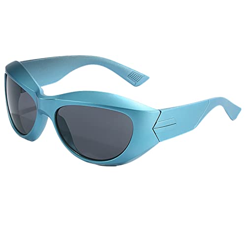 GIFIORE Oversized Futuristic Sunglasses Wrap Around Sunglasses Y2K Trendy