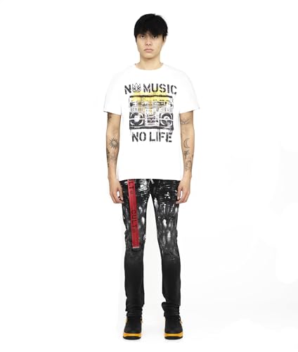 Men's Punk Super Skinny Belted in Painter3
