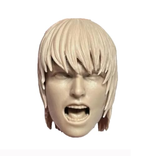 Tête 1/6 figurine d'action homme résolvez le manque d'expression PVC