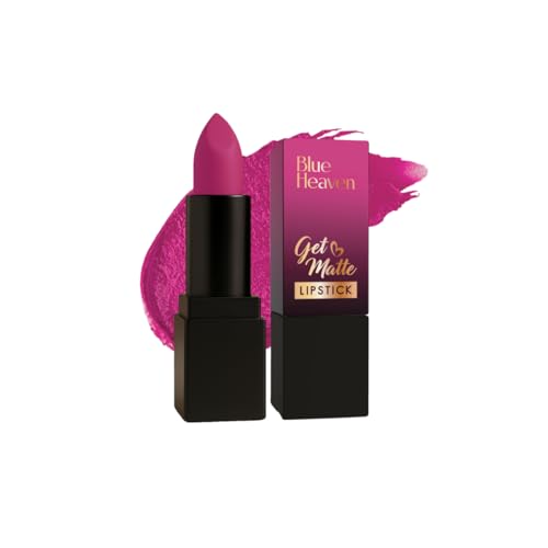 Blue Heaven Get Matte Lipstick, Long Lasting, Light Weight Lipsticks for Women, Moisturizing Matte Lipstick for Women – 303PN, 4g